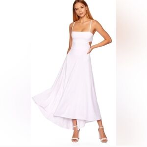 NWT Susana Monaco Cutout Maxi Dress White Sugar Large Style # 0324SUPD02…